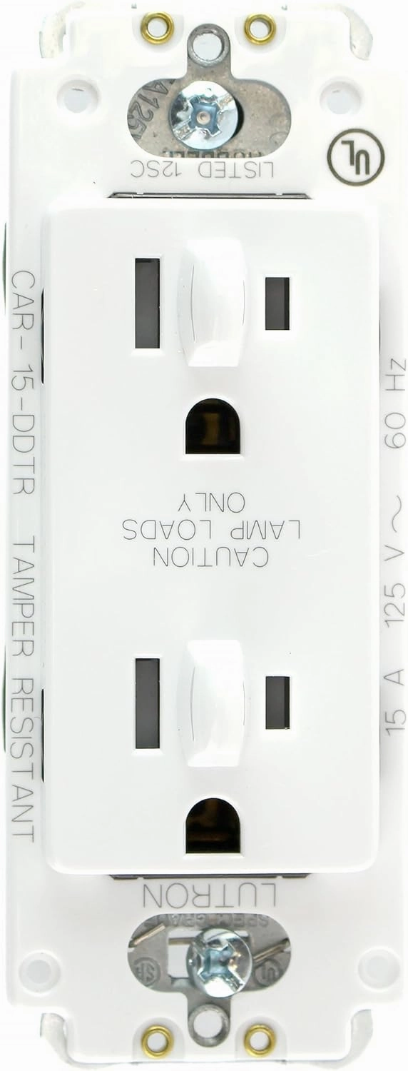 Lutron CAR-15-DDTR-WH Receptacle, White