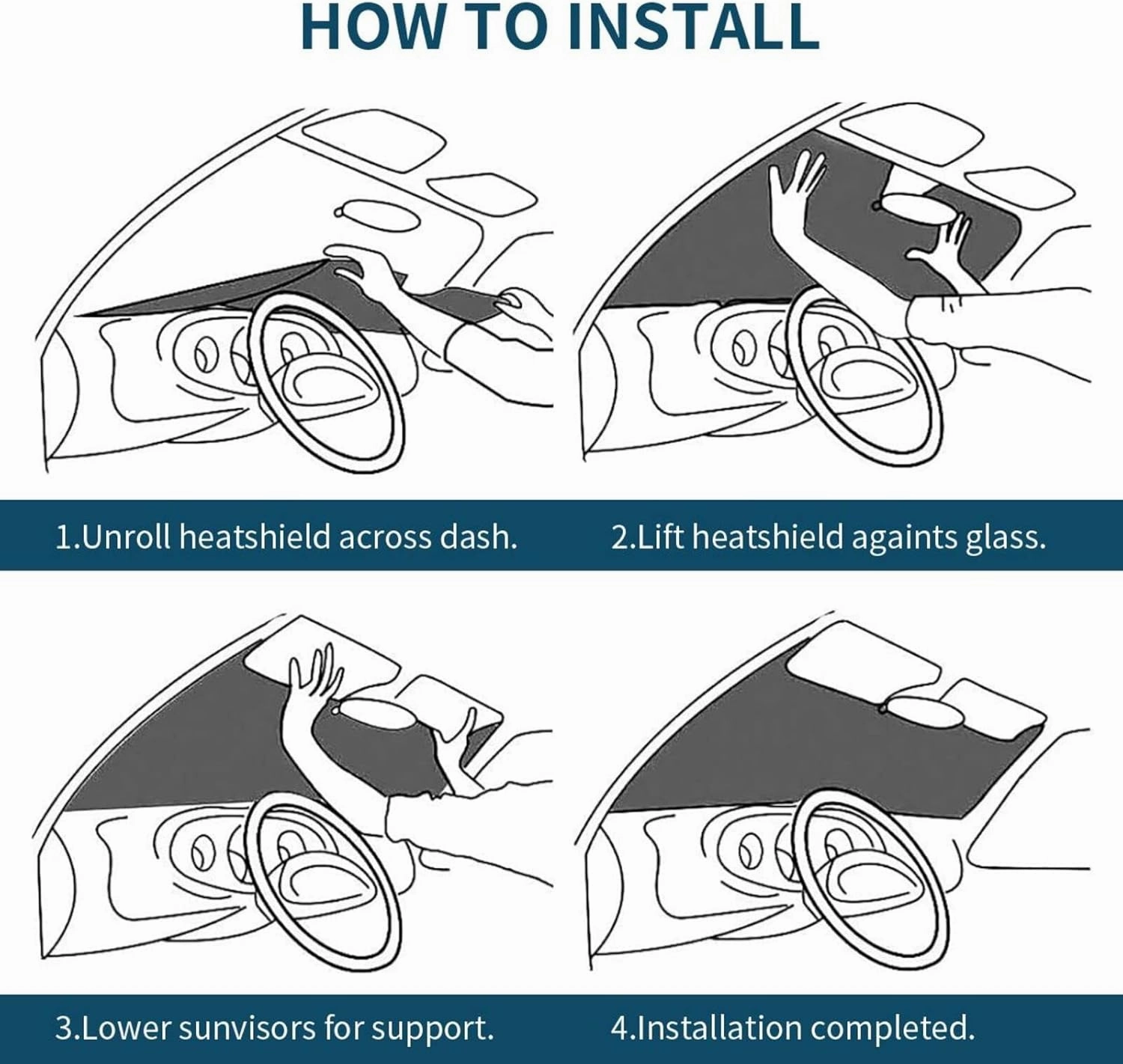 M-essi Car Sunshade has Good Heat Insulation Effect and Protects The Glass Medium