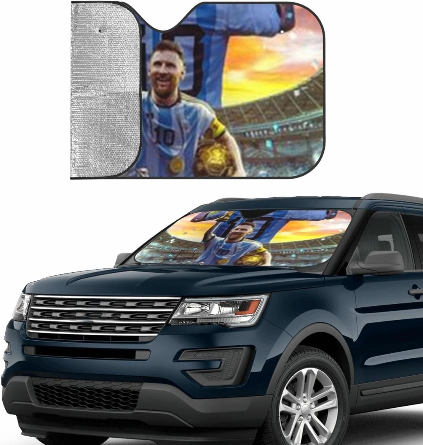 M-essi Car Sunshade has Good Heat Insulation Effect and Protects The Glass Medium