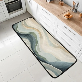 Machine Washable Kitchen Runner Rug 24" x 72",Non-Slip/Skid Hallway Runner Rivers Rug,Super Absorbent Soft Area Rug for Kitchen,Hallway & Laundry,Beige