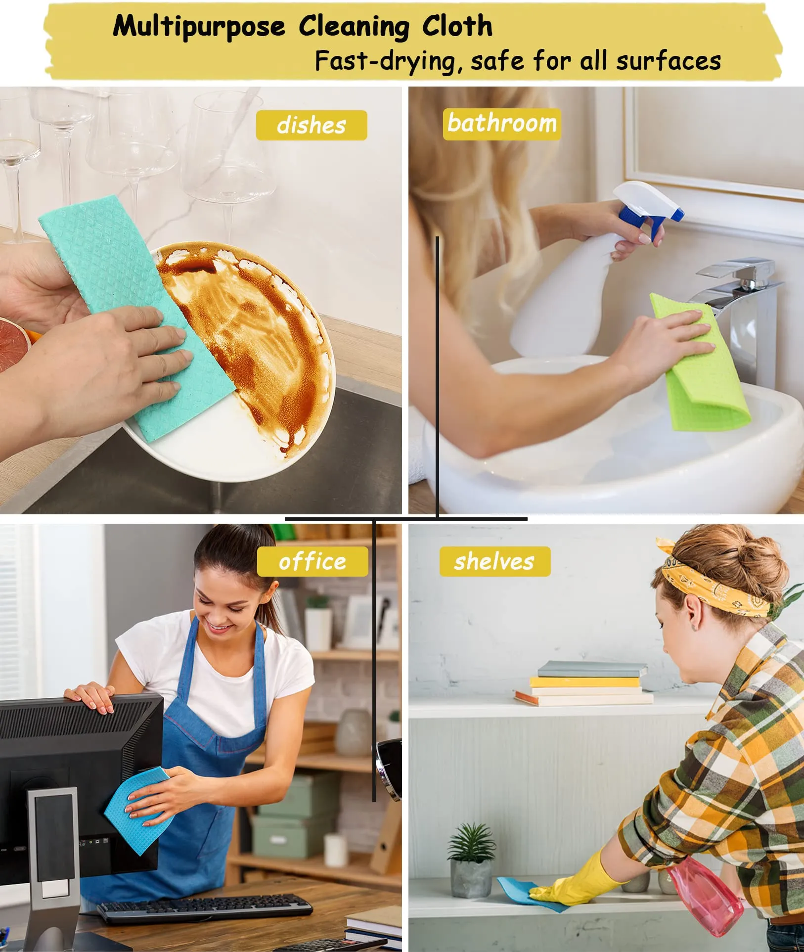 Magic Cleaning Cloth Set - Reusable & Eco-Friendly