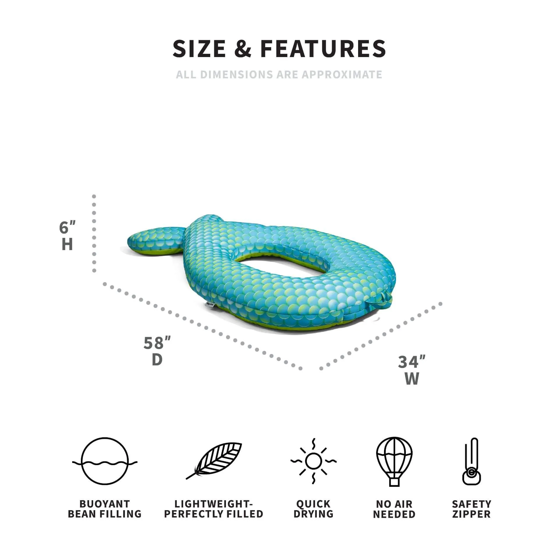 Magical Mermaid Ring Pool Float