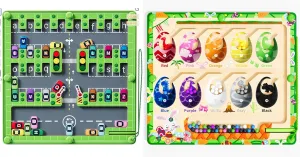 Magnetic Color and Number Maze,Dinosaur Eggs Montessori Toys for 2 3 4 5 Year Old,Counting Matching Learning Toys,Easter Birthday Gifts for Kids