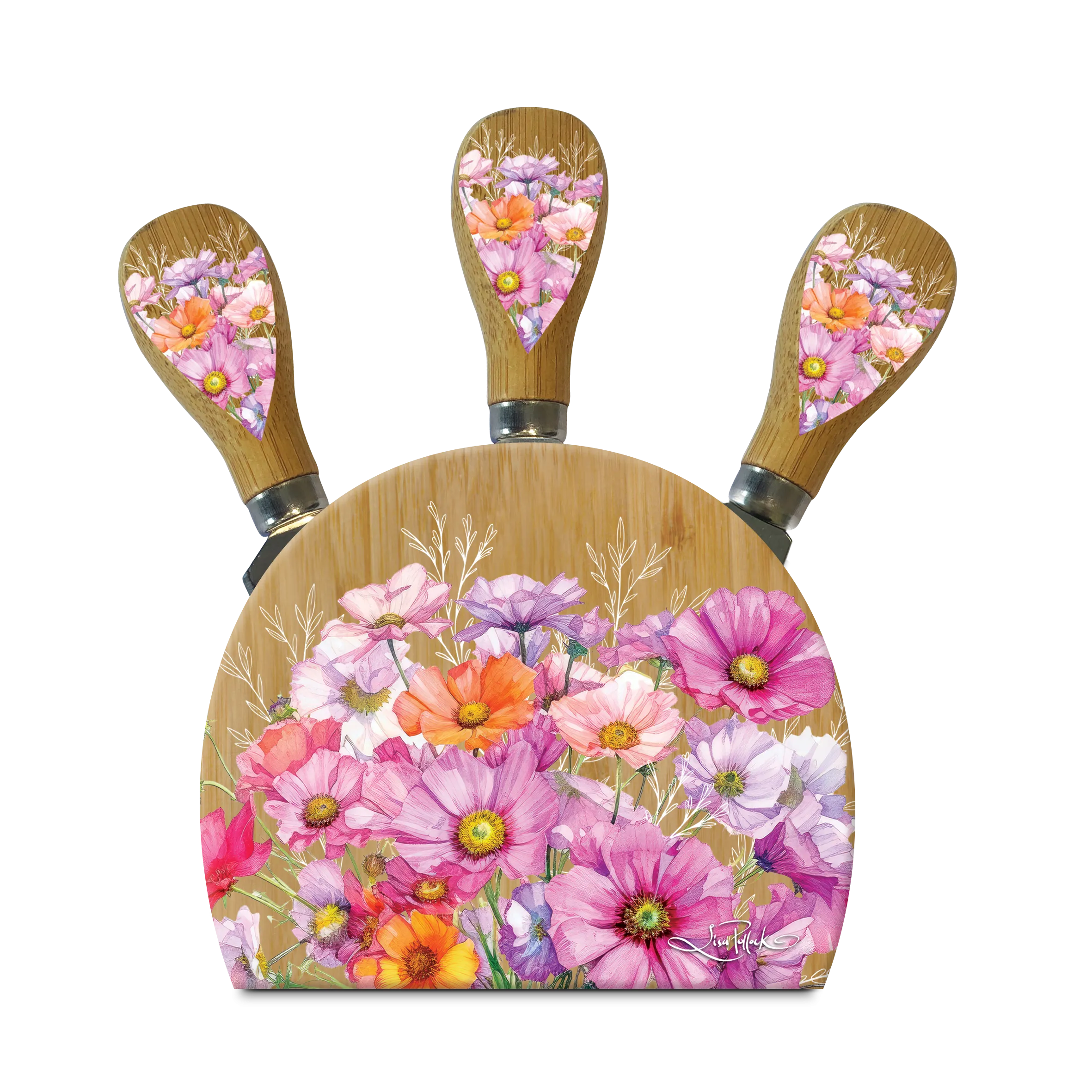 Magnetic Knife Block - Wistful Wildflower