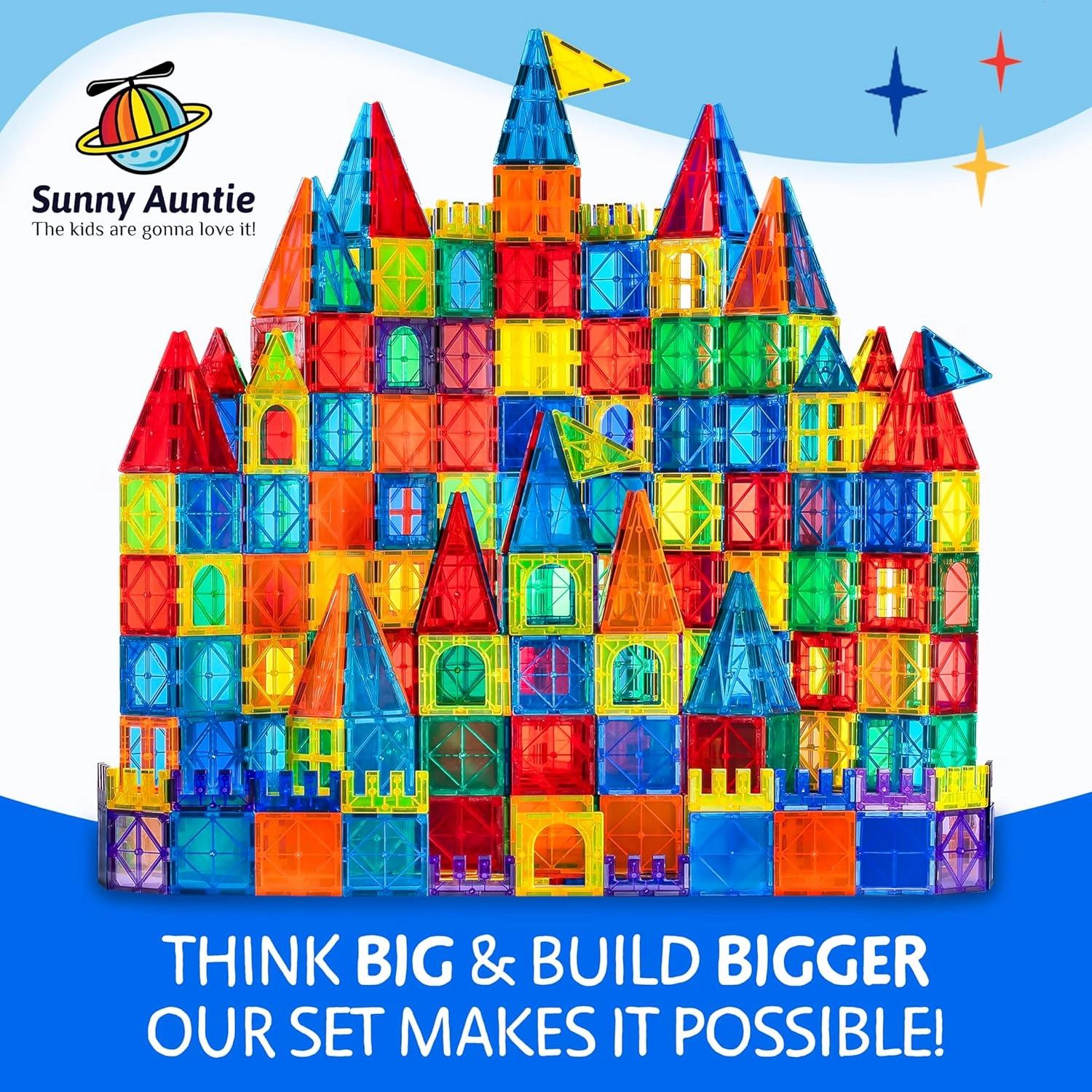 Magnetic Tiles 123 PCS   Zippered CASE, Magnetic Tiles for Kids Toy for 3 4 5 6 7 8 Year Old Boys & Girls, Great Gift for Kids Aged 3-8