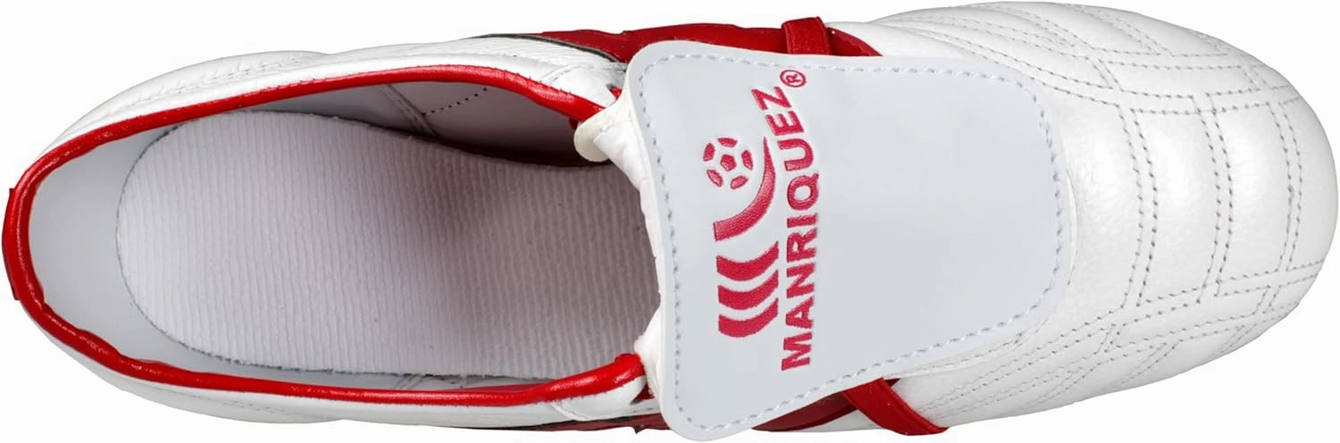 Manriquez Soccer Cleats, Firm Ground, Genuine Leather, Lightweight, Classic Style, Made in Mexico