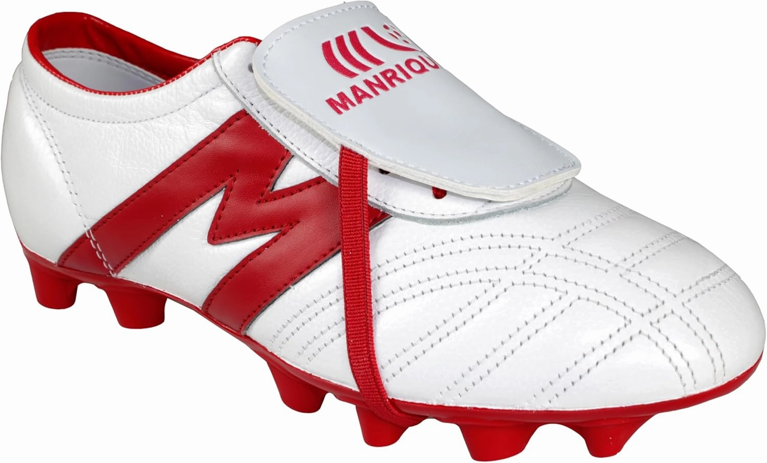 Manriquez Soccer Cleats, Firm Ground, Genuine Leather, Lightweight, Classic Style, Made in Mexico