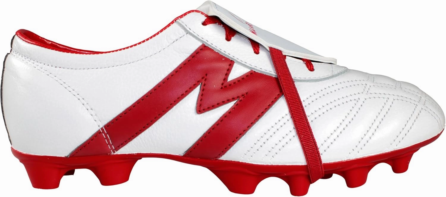 Manriquez Soccer Cleats, Firm Ground, Genuine Leather, Lightweight, Classic Style, Made in Mexico