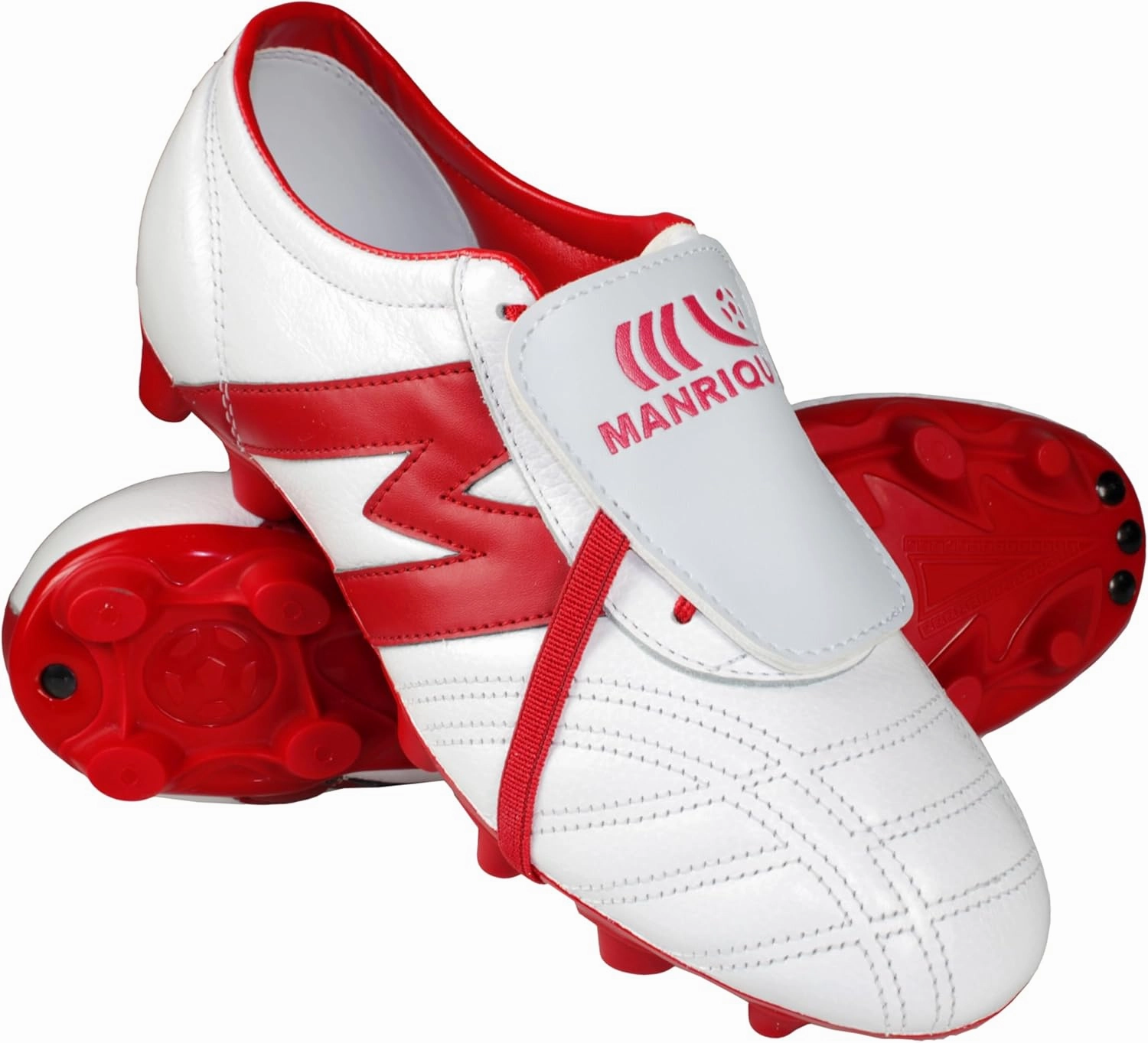 Manriquez Soccer Cleats, Firm Ground, Genuine Leather, Lightweight, Classic Style, Made in Mexico