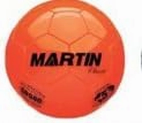 Martin Sports Size 3 PU Leather Soccer Ball - Orange