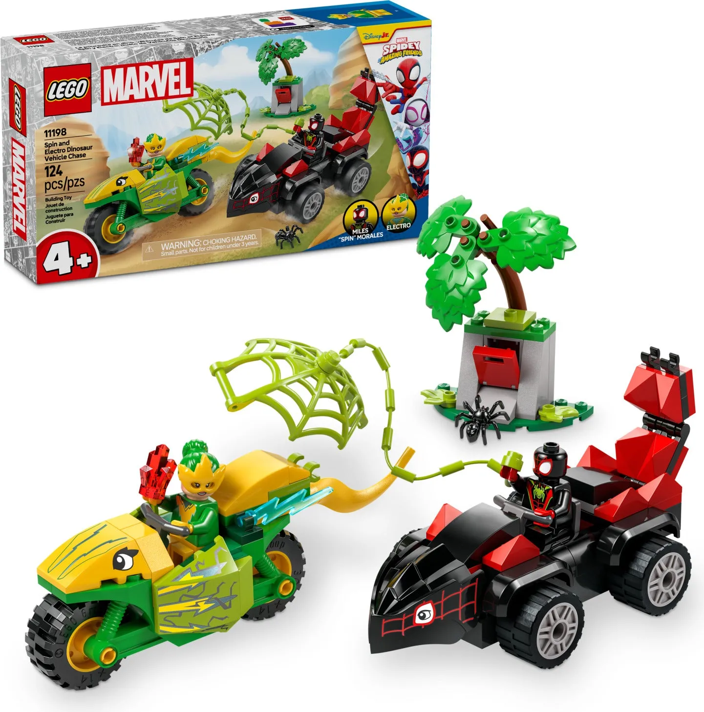 Marvel: Spin and Electro Dinosaur Vehicle Chase