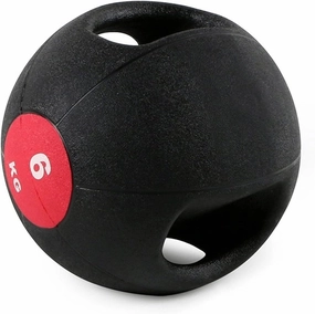 Medicine Ball Medicine Ball, Elastic Ball with Handle, Gravity Ball, Waist and Abdomen Balance Ball, with Anti-Leakage Nozzle, 3KG/4KG/5KG/6KG/7KG/8KG/9KG/10KG (Size : 6kg/13.2lb)
