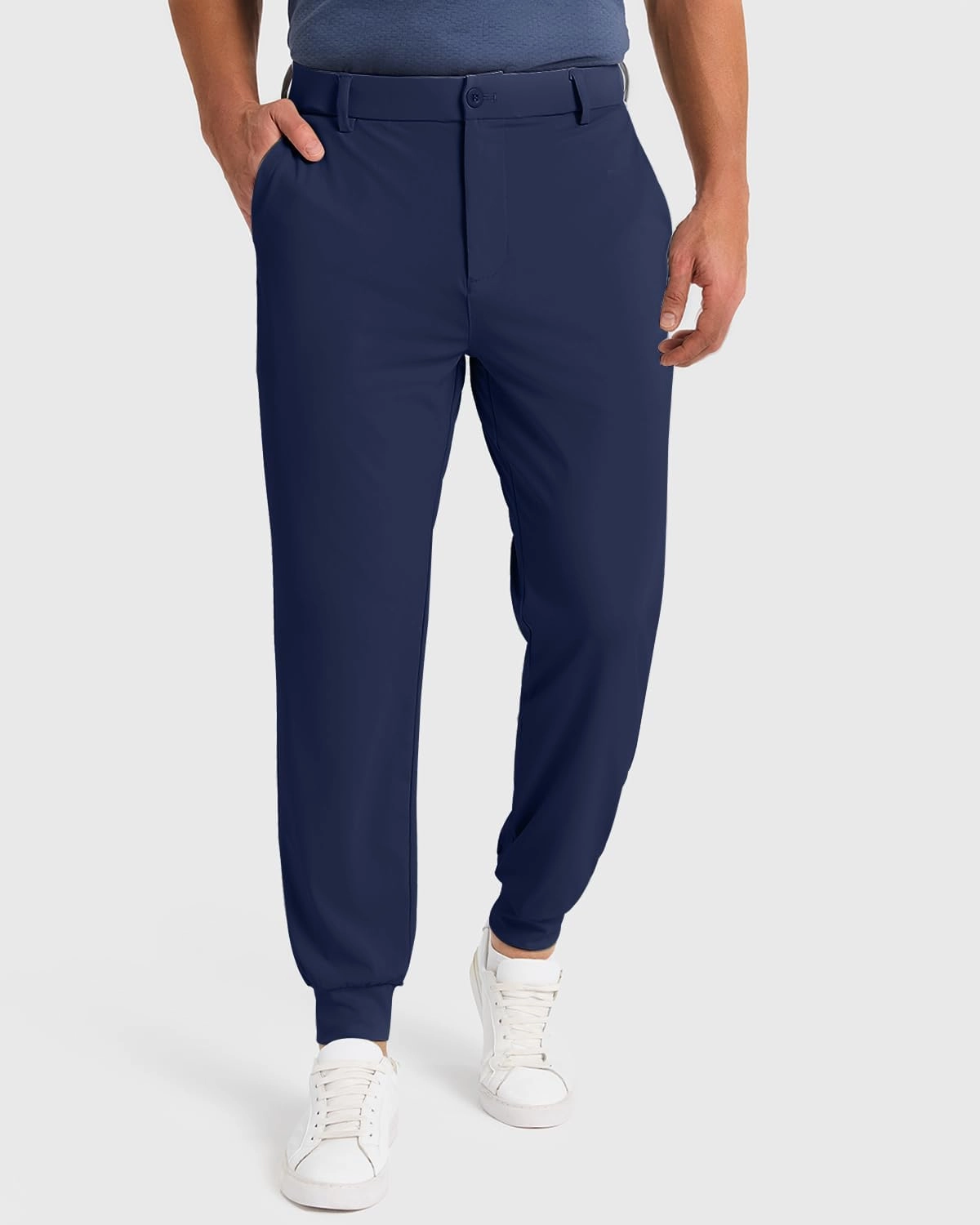 Men's Golf Joggers Pants with 5 Pockets Stretch Fit Work Dress Athletic Jogger Sweatpants for Running Gym