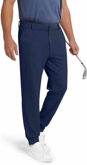 Men's Golf Joggers Pants with 5 Pockets Stretch Fit Work Dress Athletic Jogger Sweatpants for Running Gym