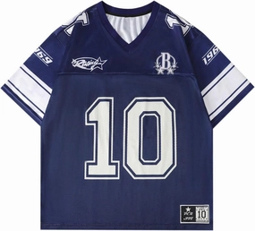 Men's Number Graphic Jersey Shirts Y2K Graphic Short Sleeve Streetwear Tee Shirt Top