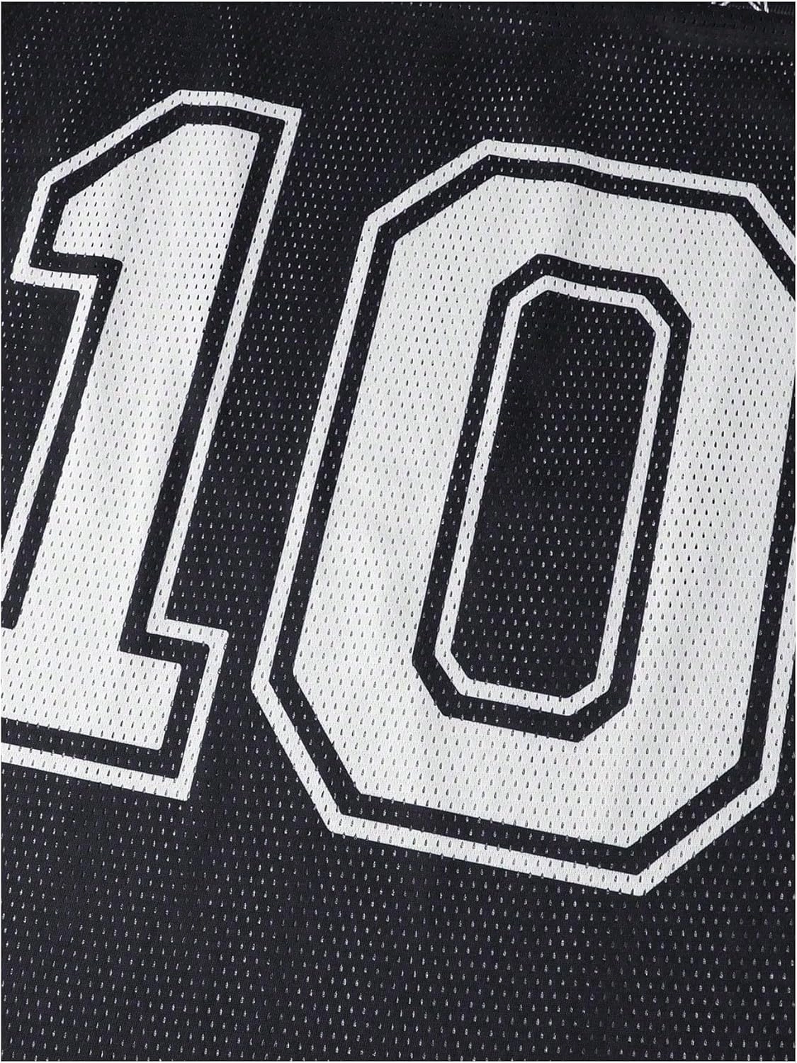 Men's Number Graphic Jersey Shirts Y2K Graphic Short Sleeve Streetwear Tee Shirt Top