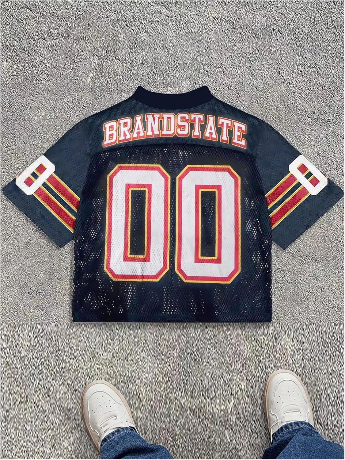 Men's Number Graphic Jersey Shirts Y2K Graphic Short Sleeve Streetwear Tee Shirt Top