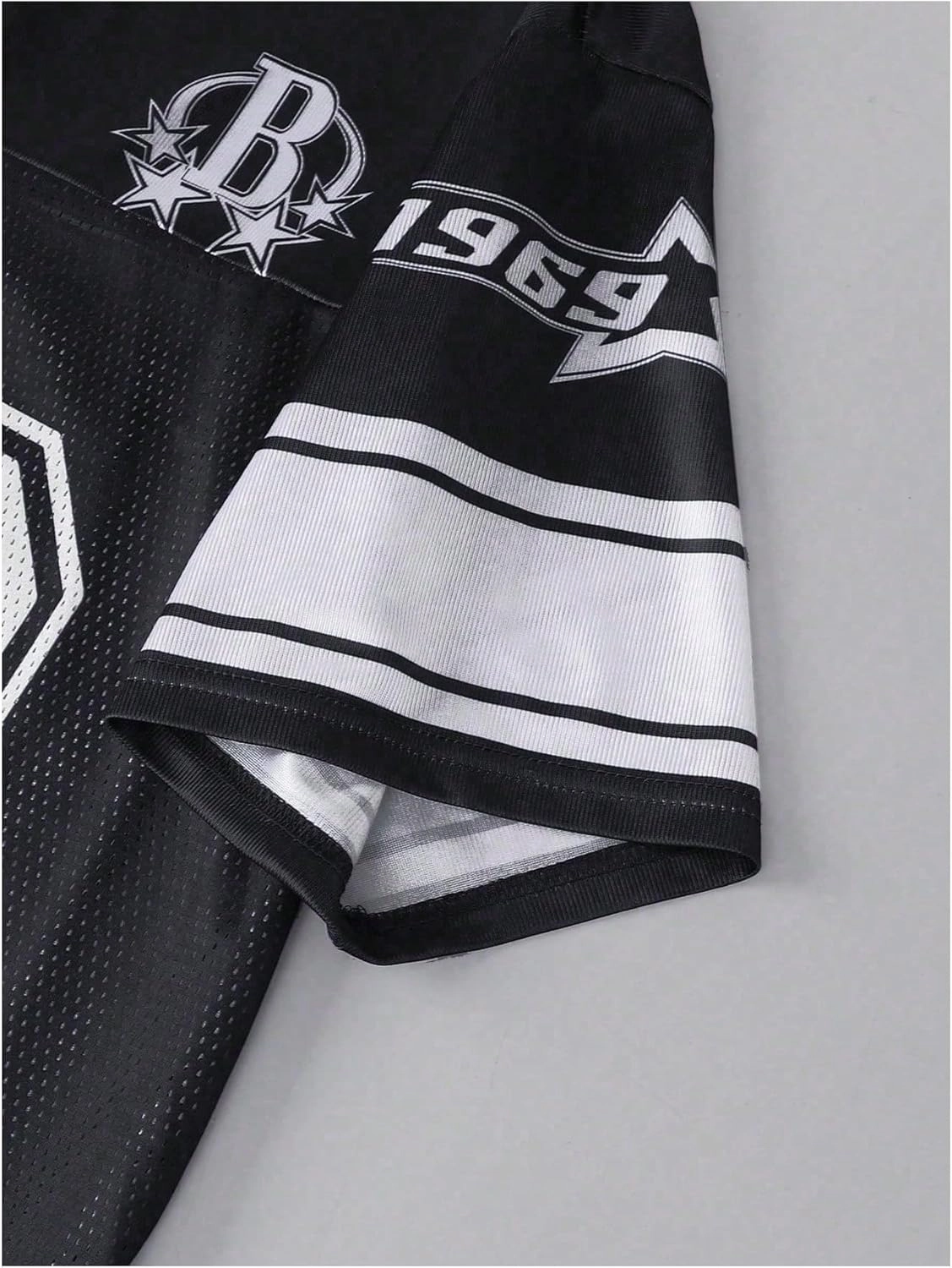 Men's Number Graphic Jersey Shirts Y2K Graphic Short Sleeve Streetwear Tee Shirt Top