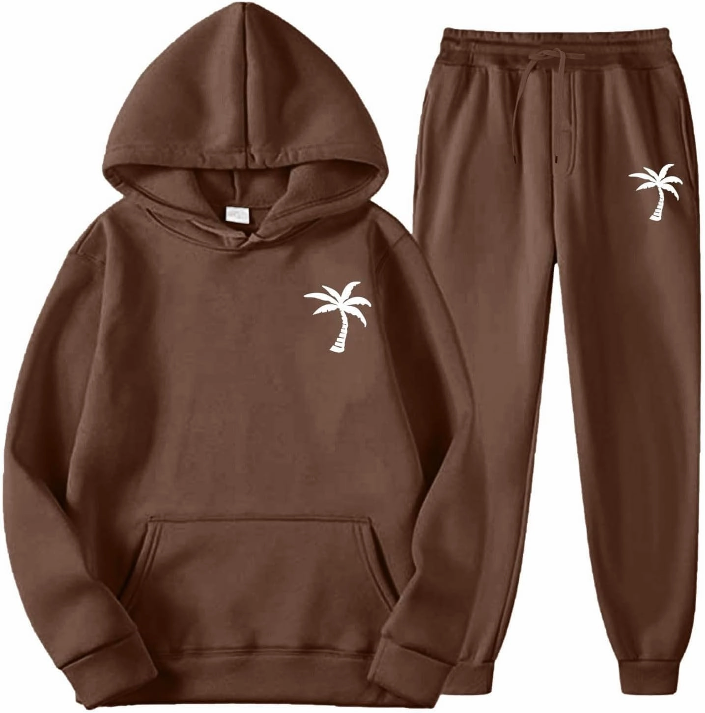 Mens Tracksuit 2 Pieces Set Long Sleeve Hoodie Sweatsuit Pullover Athletic Jogging Suits Casual Outfit with Pockets