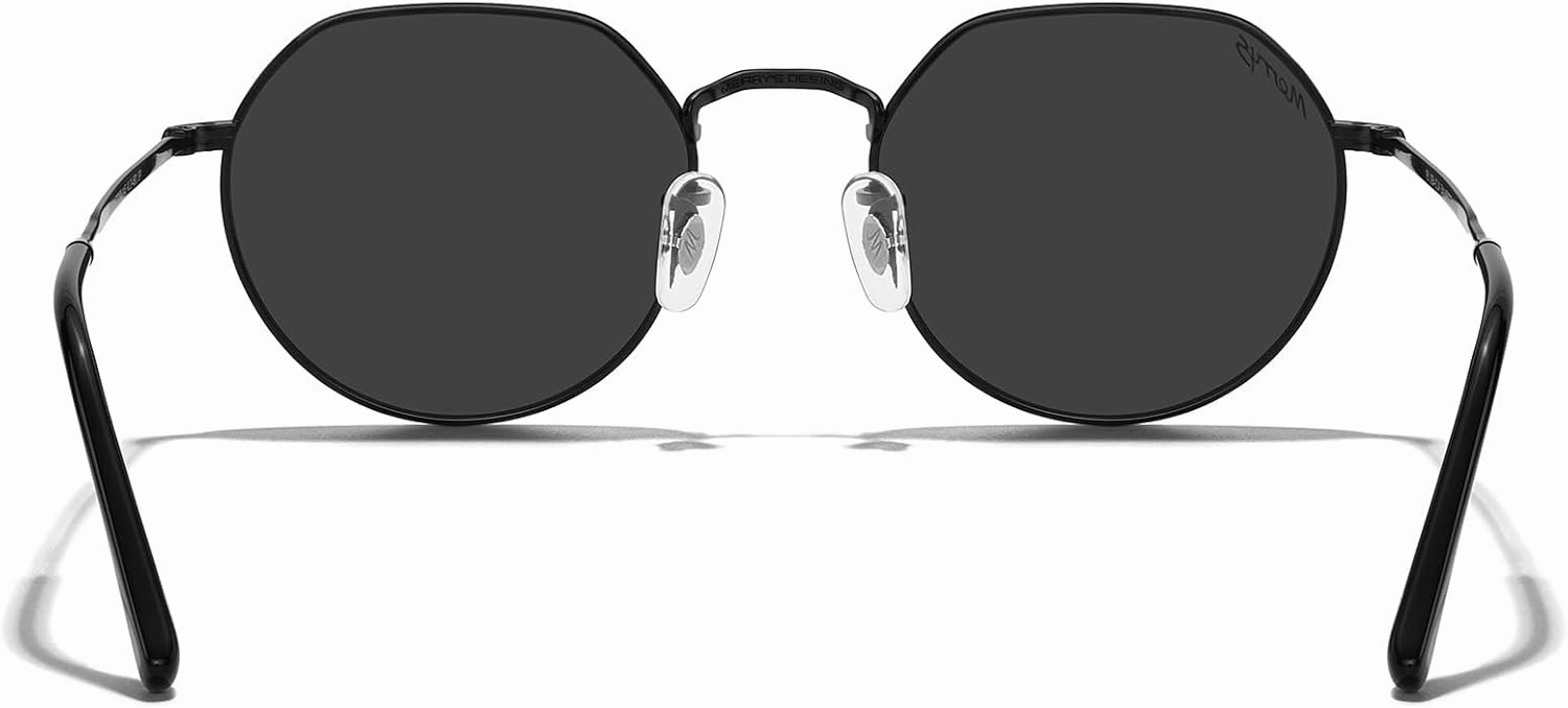 MERRY'S Round Polygon Metal Polarized Sunglasses for Women Men Retro Classic Vintage Shades S6565