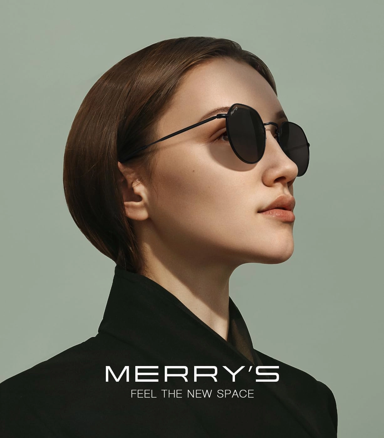 MERRY'S Round Polygon Metal Polarized Sunglasses for Women Men Retro Classic Vintage Shades S6565