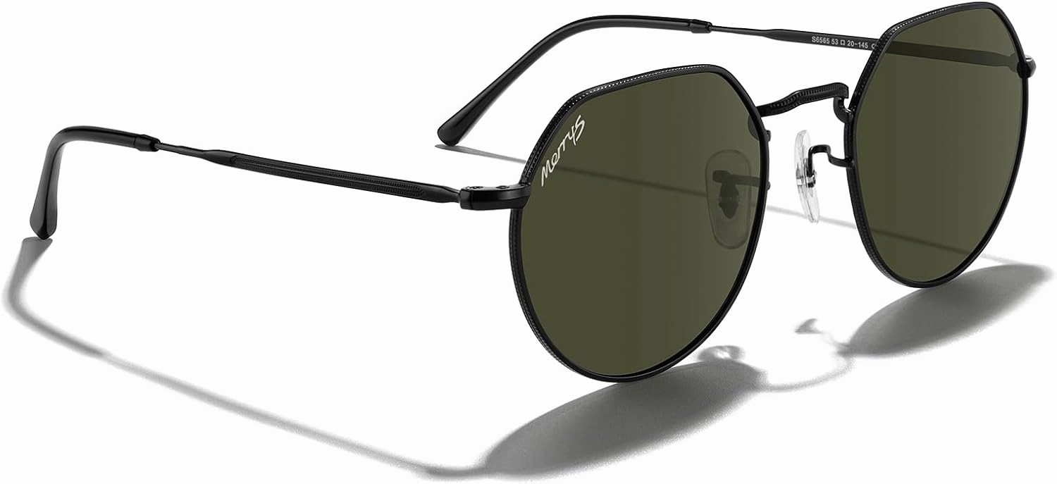 MERRY'S Round Polygon Metal Polarized Sunglasses for Women Men Retro Classic Vintage Shades S6565