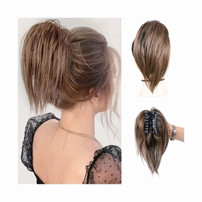 messy bun hair piece Messy Bun Hair Piece Claw Clip Synthetic Messy Hair Buns Extensions Tousled Updo Hair Pieces for Women Claw Clip Ponytail Hair hair buns hair piece(8-27)