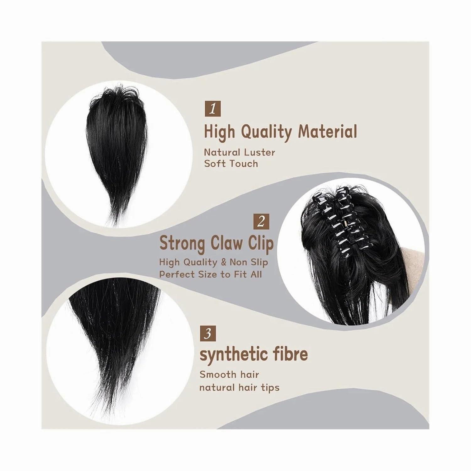 messy bun hair piece Messy Bun Hair Piece Claw Clip Synthetic Messy Hair Buns Extensions Tousled Updo Hair Pieces for Women Claw Clip Ponytail Hair hair buns hair piece(8-27)