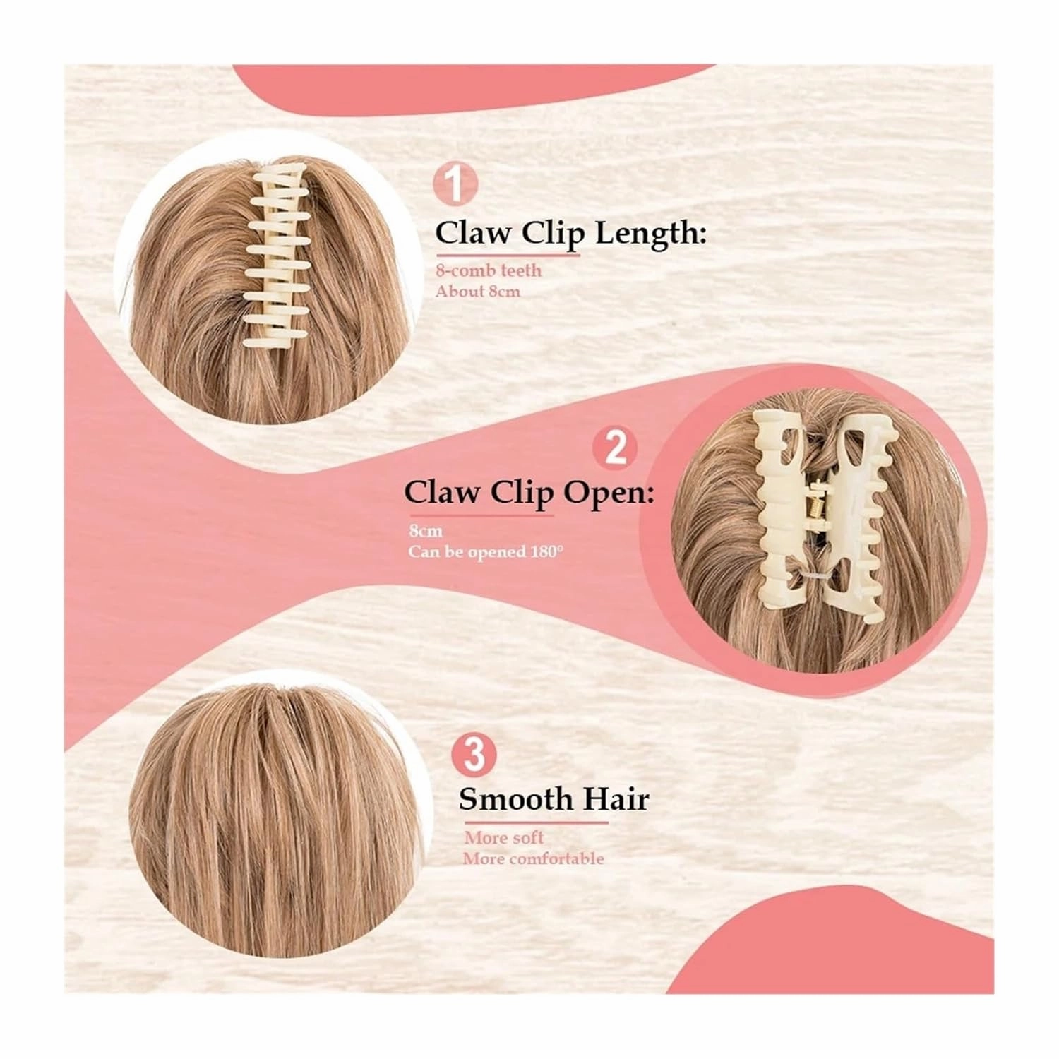 messy bun hair piece Synthetic Straight Claw Clip Chignon Fluffy Donut with Braids Scrunchies Messy Bun Hair Updo Hairpieces Extensions hair buns hair piece(13)