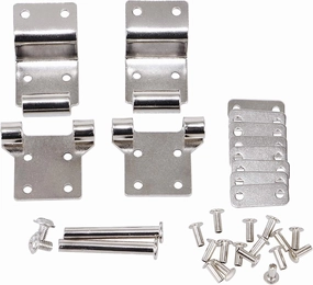 Metal Chrome Motorcycle Saddlebags Tour Pack Hinge Kit for Harley Touring Road Glide Tri Glide Electra Glide Ultra Classic FLHTC 1987-2013