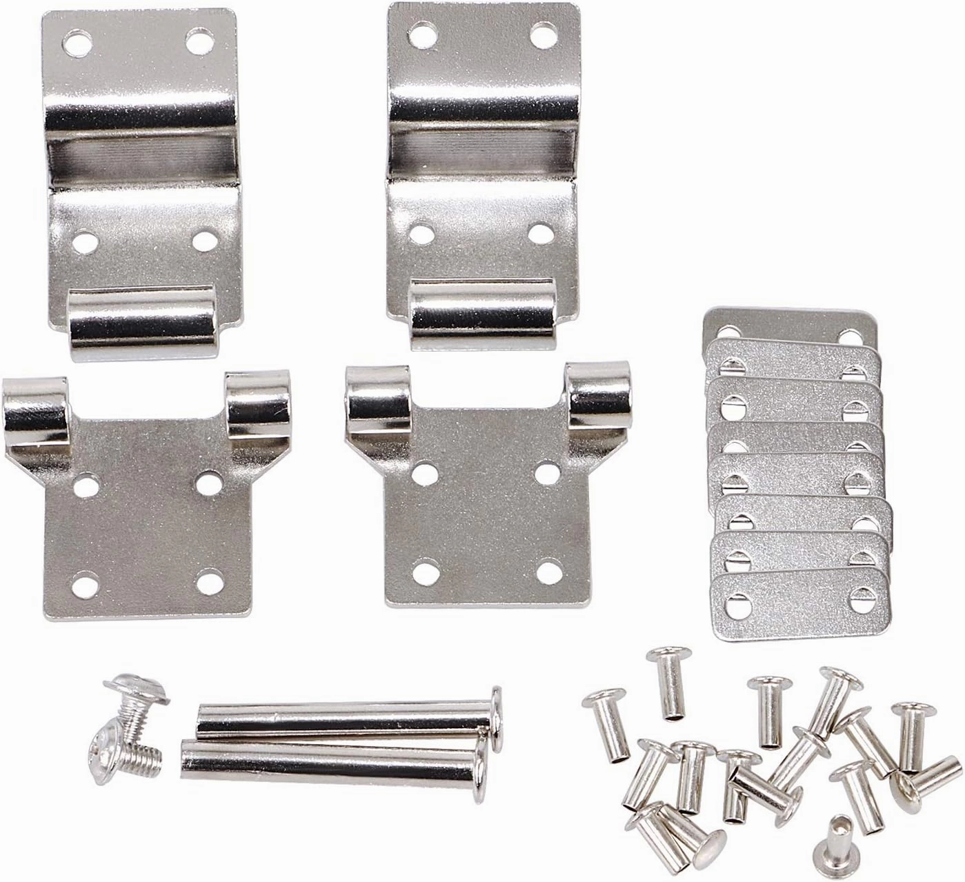 Metal Chrome Motorcycle Saddlebags Tour Pack Hinge Kit for Harley Touring Road Glide Tri Glide Electra Glide Ultra Classic FLHTC 1987-2013