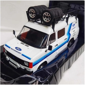 Metal Die Cast Toy Cars 1:18 Scale Die-cast for Ford Transit Mk Ii White Alloy Car Model Home Decoration Display Hobby Souvenir for Home Or Office Décor