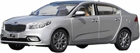 Metal Die Cast Toy Cars 1:18 Scale for Kia K4 Alloy Car Model Hobby Collection Holiday Static Model Souvenir Display Silver for Home Or Office Décor