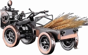 Metal Vehicles Toys 1/43 for Retro Tractor Old Car Model Creative Decoration Home Porch Living Room Wine Cabinet Decoration Home Or Office Décor