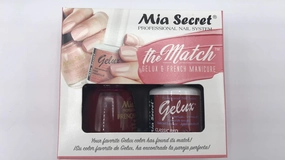 Mia Secret THE MATCH Gelux UV GEL & French Manicure Nail polish 3 min Dry - (Classic Red)