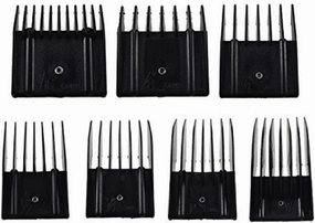 Miaco Universal Clipper Guide Comb Guard Set, 7 Pieces fits Oster Classic 76, A5, Andis AG, BG, etc.