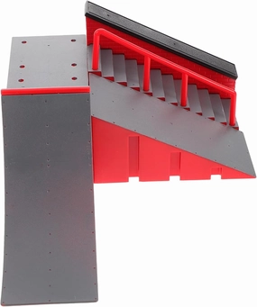 Milisten Plastic Finger Skateboard Park Set Creative Toy Board Obstacle Course for Training Coordination for Children