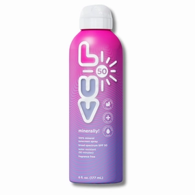 minerally! SPF 50 Sunscreen Spray, Broad-Spectrum Protection for UVA/UVB, Sensitive Skin Safe, Water-Resistant, Lightweight, Reef-Safe, Toxin-Free, Eco-Friendly Packaging, 6 oz