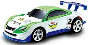 Mini RC 1:58 Scale Small Pocket Portable Micro Racing Car Can Miniature Coke Can Upgraded 2.4G Wireless Radio Remote Control for Multi-Users (Qty. 1 = 1 Can) (Green-White)