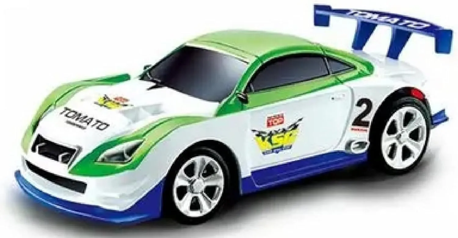 Mini RC 1:58 Scale Small Pocket Portable Micro Racing Car Can Miniature Coke Can Upgraded 2.4G Wireless Radio Remote Control for Multi-Users (Qty. 1 = 1 Can) (Green-White)