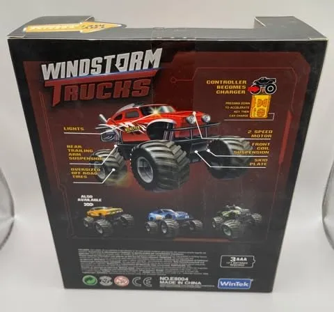 Mini RC Truck Off-Road 1:64 Scale Upgraded 2.4G 5-Channel 7CM RC Radio Wireless Remote Control Car Coke Can Micro Racing Pocket Portable for Multi-Users (Red-Truck)