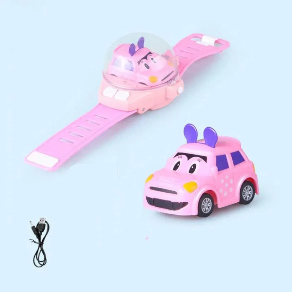 Mini Remote Control Car Watch Toy – 2.4GHz Wearable RC for Kids