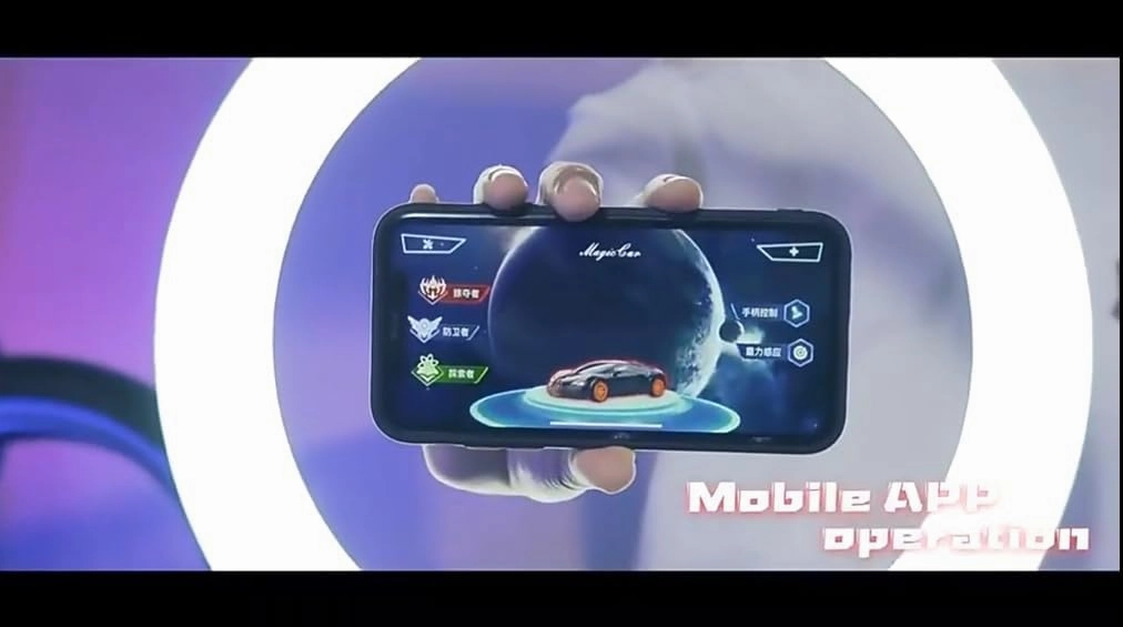 Mini RC 1:58 Scale Small Pocket Portable Micro Racing Car Can Miniature Coke Can Upgraded 2.4G Wireless Radio Remote & APP Control for Multi-Users (Qty. 1 = 1 Can) (Cyan-Yellow)