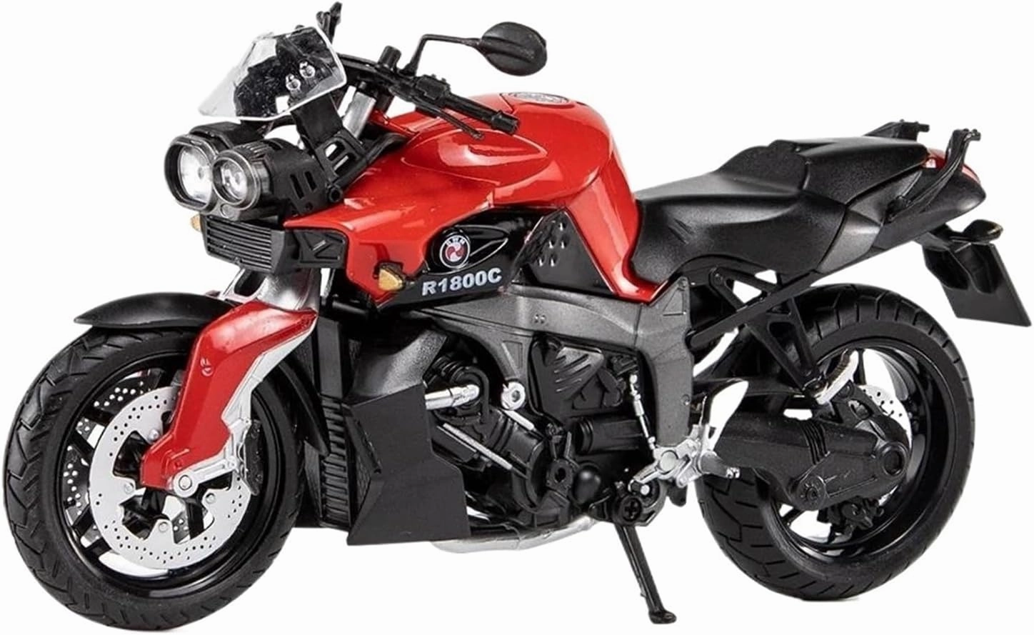 Mini Simulation Motorcycle Toys 1:12 for R1800C Alloy Motorcycle Model Die-Casting Collection Toys Adult for Boys(Red)