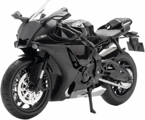 Mini Simulation Motorcycle Toys 1:12 for Yamaha R1 Alloy Simulation Motorcycle Model Children's Toy Car Adult for Boys(Black)