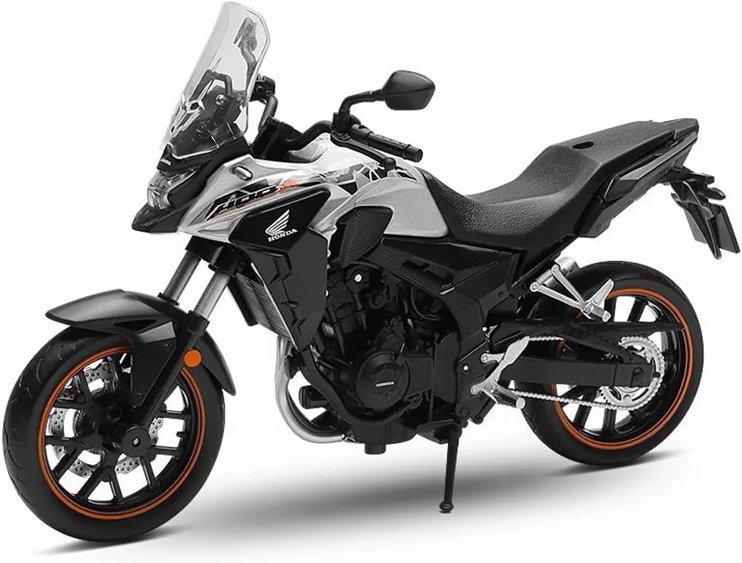 Mini Simulation Motorcycle Toys 1/12 Honda CB400X Adventure ADV Toy Motorcycle Diecast Metal Model Racing Miniature Collection Adult for Boys(White)