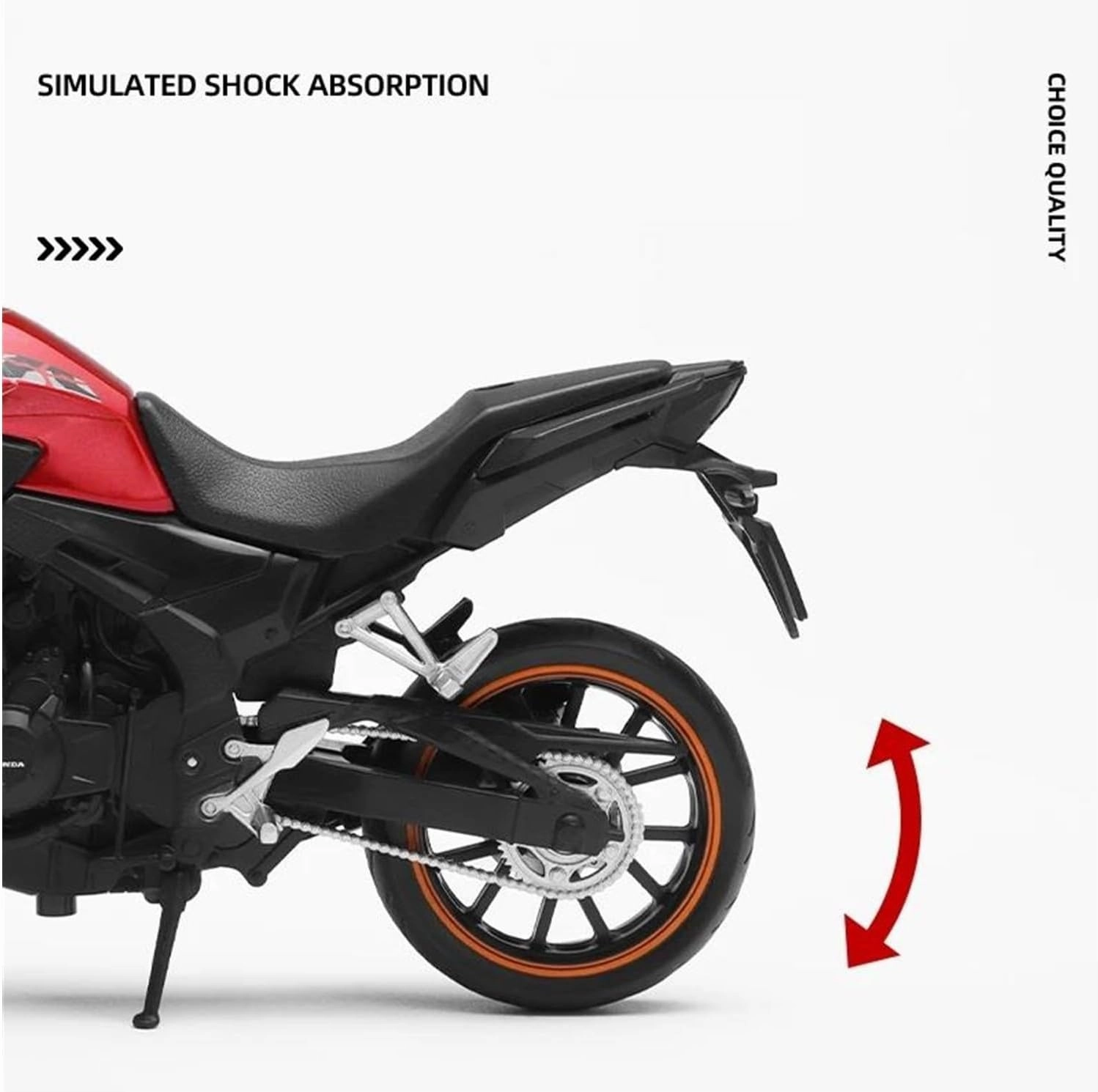 Mini Simulation Motorcycle Toys 1/12 Honda CB400X Adventure ADV Toy Motorcycle Diecast Metal Model Racing Miniature Collection Adult for Boys(White)