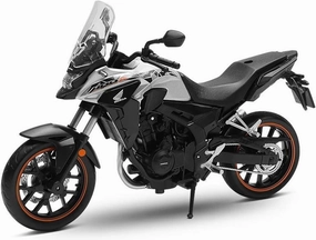 Mini Simulation Motorcycle Toys 1/12 Honda CB400X Adventure ADV Toy Motorcycle Diecast Metal Model Racing Miniature Collection Adult for Boys(White)