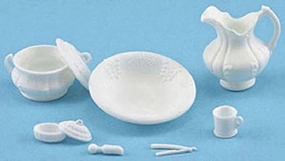 Miniature Chrysnbon Chamber Pot Set 9 pieces
