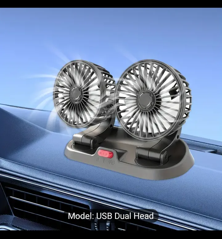 MistBreeze™ Dual-Head Car Fan
